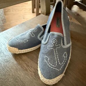 Sperry Blue Anchor Loafers